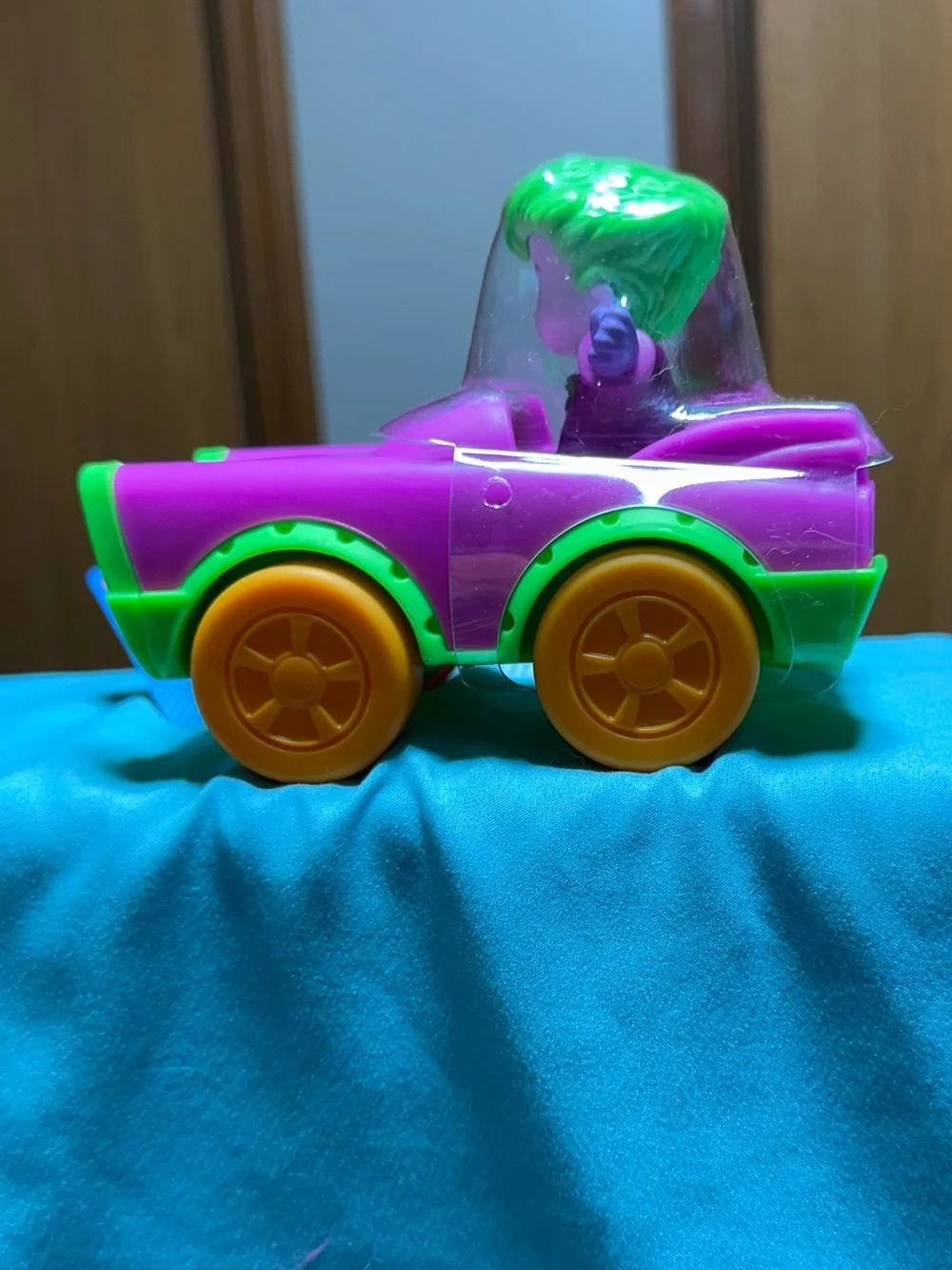 Fisher Price - Joker - DC Super Friends - Little People - Cartoon Push Car